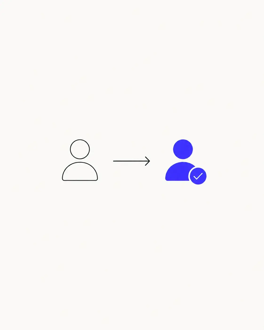 Diagram of an optimized conversion funnel turning visitors into customers